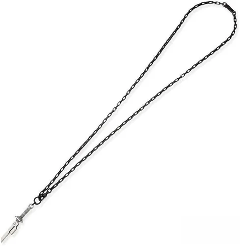 Vista 5 de Yannasa Toji Fushiguro Collar Anime Jujutsu Cosplay Kaisen Aleación Toji Pulsera Colgante para Hombres 2 Piezas, plateado