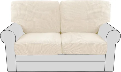 Vista 80 de H.VERSAILTEX Fundas elásticas para sillas de varias piezas, fundas para cojines ajustables para asiento y respaldo