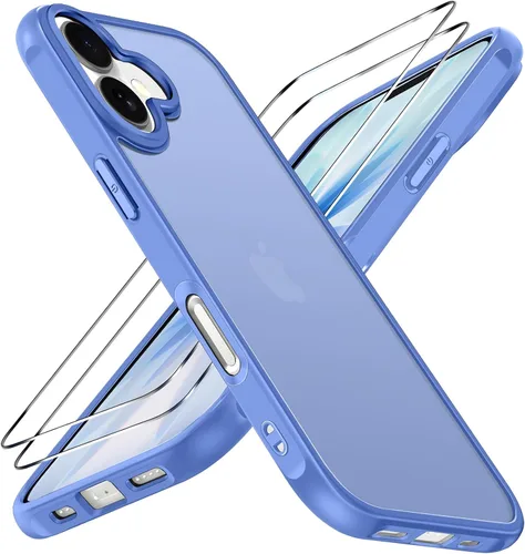 Vista 31 de ivoler Estuche 3 en 1 para iPhone 17 de 6.3" 2025 con 2 protectores de pantalla de vidrio templado [Protección de grado militar], parte trasera