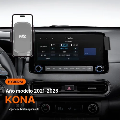 Vista 9 de FICS Accesorios KONA 2023, soporte para teléfono KONA 2023, soporte para teléfono personalizado