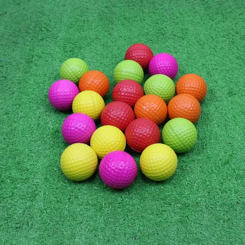 Vista 3 de Scott Edward Pelotas de golf de esponja de práctica de espuma con clip de pelota de golf, suave, elástico, ligero, vuelo limitado, perfecto para 20