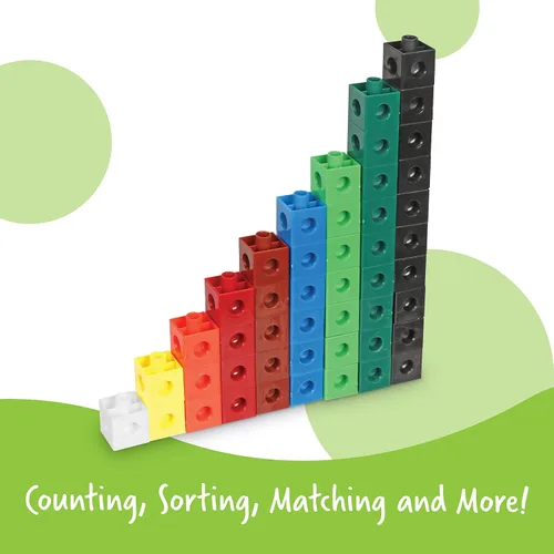 Vista 4 de Learning Resources Snap Cubes, juego de 100
