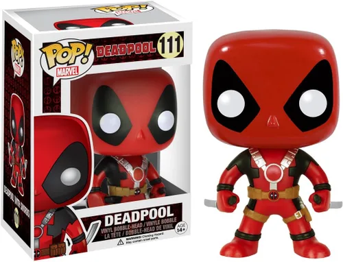 Vista 2 de Figura de acción Funko POP Marvel: Deadpool con dos espadas
