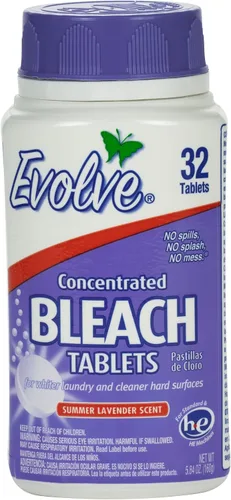 Vista 4 de Evolve Tableta de lejía concentrada 32 ct limón fresco (1 paquete)