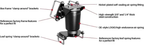 Vista 5 de ReadyAIR 2009-2014 compatible con Ford F-150 Kit de resorte auxiliar de nivelación de carga 88-21090