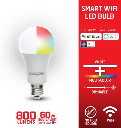 Vista 2 de Energizer SMART RGBW A19 - Bombilla (2 unidades)