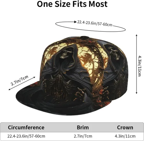 Vista 6 de Baseball Cap Adjustable Snapback Fashion Dad Hats Trucker Hat