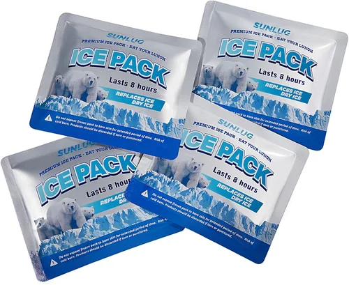 Vista 9 de Paquetes de hielo para enfriadores, paquetes de hielo reutilizables para enfriadores, paquetes de congelador de larga duración para bolsa