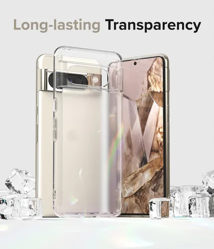 Vista 5 de Ringke Fusion - Funda compatible con Google Pixel 8 Pro [transparente mate] + vidrio compatible con Google Pixel 8 Pro