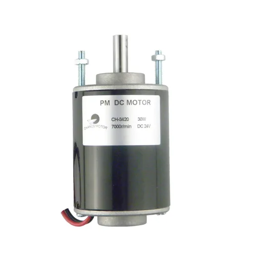 Vista 13 de CHANCS Motor de engranaje eléctrico de poco ruido del eje común del poder más elevado CH-3420 24V DC 7000RPM del alto esfuerzo de torsión