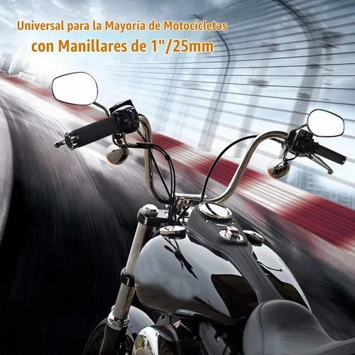 Vista 4 de NTHREEAUTO Agarres de manillar para motocicleta Acelerador para 1" / 25mm Compatibles universalmente con Harley Dyna Sportster 883 1200 Road Electra
