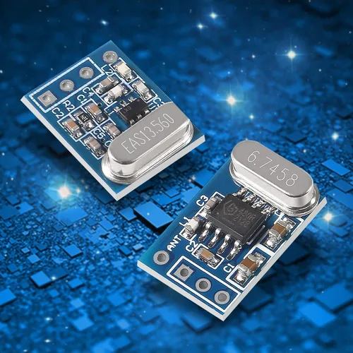 Vista 5 de Alinan 5Sets 433MHZ SYN115 SYN480R transmisor inalámbrico y receptor módulo kit preguntar/OOK chip PCB