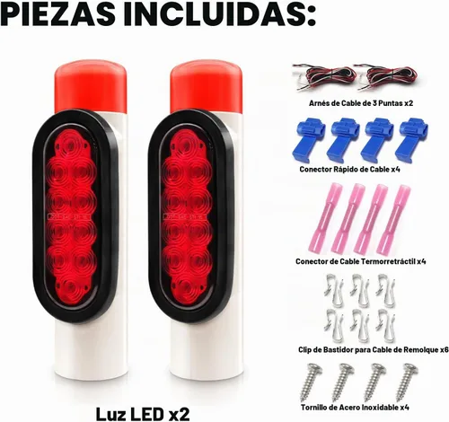 Vista 5 de NeaLia Luces de guía de remolque de barco, IP67, impermeable, guía de remolque de barco, luz de poste para guía en poste sellado, sumergible, señal