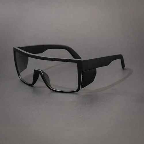 Vista 4 de Gafas de seguridad fotocrómicas de transición para hombres y mujeres, gafas de seguridad envolventes con protección UV anti luz azul