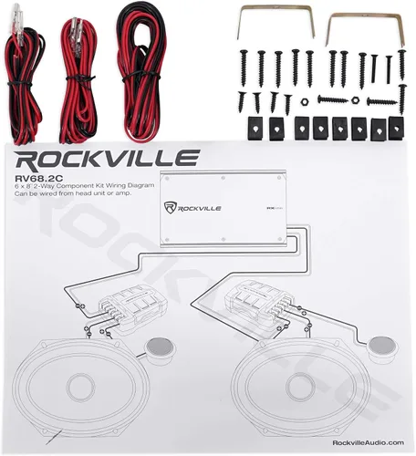 Vista 8 de Rockville 2 Pares RV68.2C 6x8/5x7 Componente Altavoces para Coche 1800 vatios/340w RMS CEA