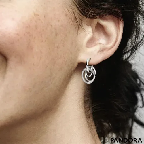 Vista 3 de Pandora Family Always Encircled Hoop Earrings