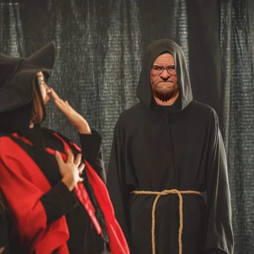 Vista 6 de Máscara de anciano realista de látex aterrador, máscara de anciano de cabeza completa, máscara humana para fiesta y cosplay para adultos (C)