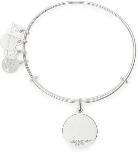 Vista 2 de Alex and Ani - Pulsera para mujer, diseño con texto en inglés "Charity by Design Life is Good Bangle", aleación, CBD18LIG01SS