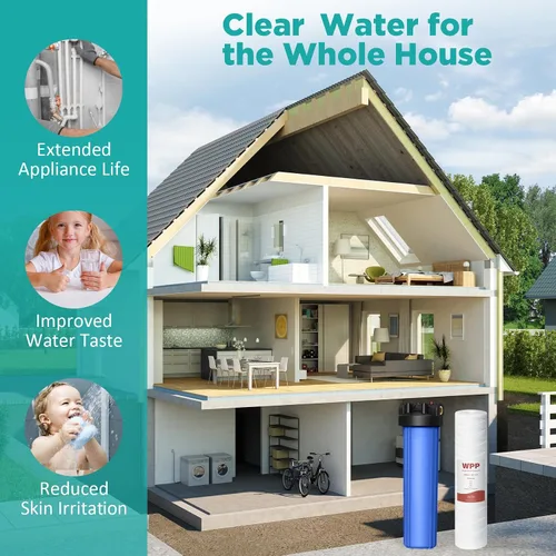 Vista 7 de SimPure - Cartucho de filtro de agua para sedimentos y heridas de 5 micras, 20 x 4.5 pulgadas, repuesto para agua de pozo de sedimentos para toda