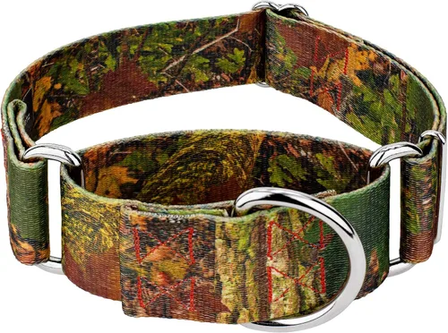 Vista 19 de Country Brook Petz - Collar para perro Martingala de camuflaje azul con 10 diseños resistentes (1 1/2 pulgadas, mediano)