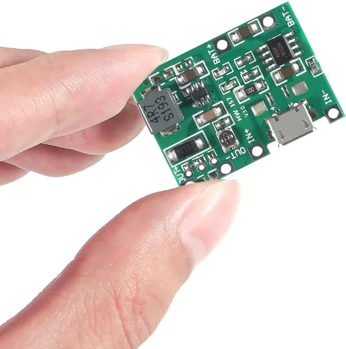 Vista 7 de 12 unids 2A USB 18650 litio Li-ion cargador módulo ajustable Boost Módulo DC-DC 3.7V a 5V 9V 12V Step Up Boost Module TP4056 DIY Kit piezas