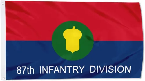 Vista 38 de Fyon Bandera militar de la 34ª división de infantería del ejército de 3 x 5 pies con 2 ojales de latón