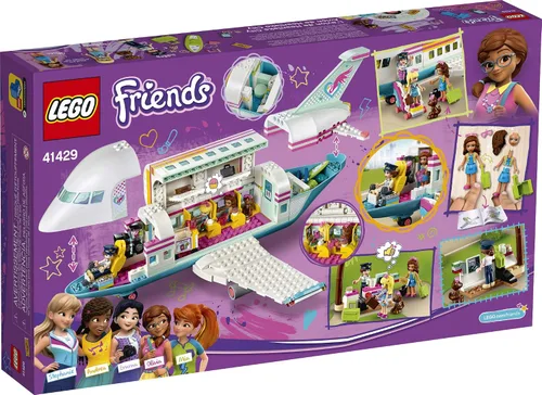 Vista 5 de LEGO Friends Heartlake City Airplane 41429, incluye Friends Stephanie y Olivia, y muchos accesorios divertidos para avión para despertar tiempos