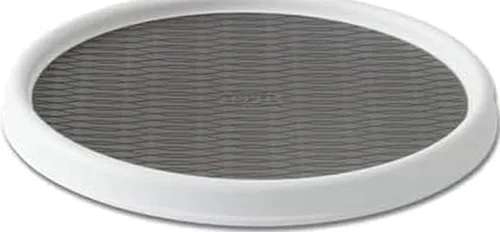 Vista 7 de Copco Plato Giratorio Antideslizante Lazy Susan para Despensa, 18 Pulgadas, Carbón/Gris Claro