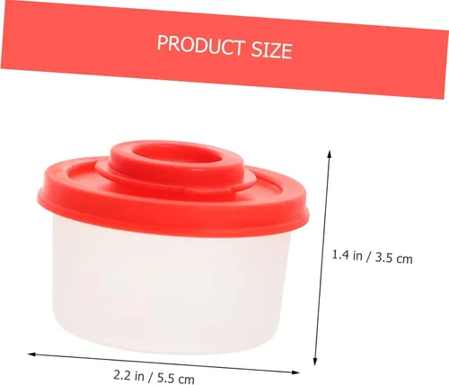 Vista 8 de UPKOCH 2pcs Mini Spice Jar Xiaoxiang Pp Viaje Botella