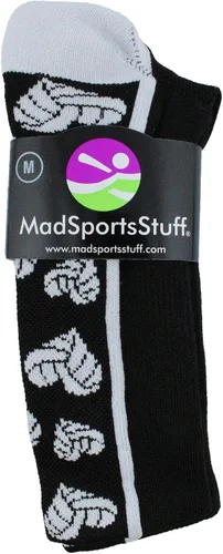 Vista 2 de MadSportsStuff Crazy Love Volleyball Hearts Crew Socks