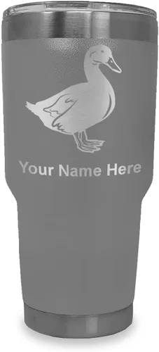 Vista 38 de LaserGram Vaso aislado al vacío de 20 onzas, pato, grabado personalizado incluido (negro) Engraved Gift for Duck Hunters, Vacuum Insulated