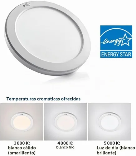 Vista 4 de Leviton Downlight LED con sensor de movimiento, redondo de 8", blanco, 9866-B0W