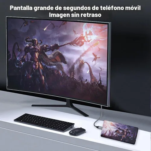 Vista 5 de Cable USB C a HDMI 2.1, 8K @60Hz 4K a 144Hz Thunderbolt 5/4 a HDMI, 10 pies