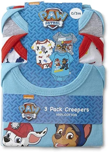 Vista 2 de Nickelodeon Paquete de tres mamelucos para bebés de Paw Patrol