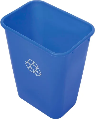 Vista 3 de Global Industrial Plástico Reciclaje Papelera, 41-1/4 Qt., Azul