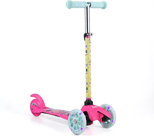 Vista 17 de Patinete para niños, auto equilibrio de 3 ruedas, ruedas LED iluminadas Hot Wheels