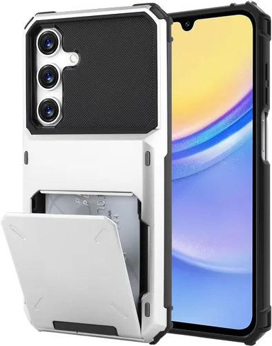Vista 98 de Funda tipo cartera para Samsung Galaxy S22 con ranura para 2 tarjetas de crédito Funda a prueba de golpes Hybrid Heavy Duty Protection Armor Funda