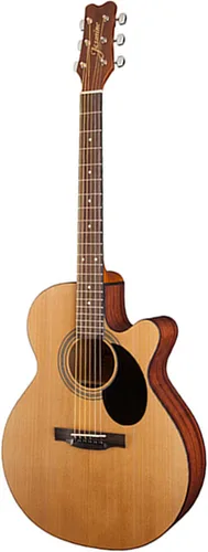 Vista 3 de Jasmine S34C - Guitarra acústica estilo orquesta. Acabado natural