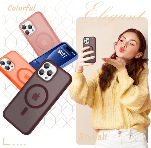 Vista 1496 de Funda para Google Pixel 10 Pro XL, cubierta magnética mate, color negro Fit for MagSafe, Screen Protector included, Shockproof Military Grade