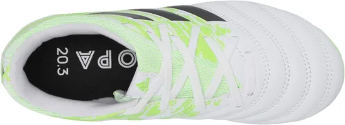 Vista 5 de adidas Copa 20.3 - Tenis de fútbol para hombre, Cloud WhiteCore BlackSignal Green