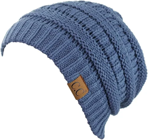 Vista 216 de C.C Trendy Warm Chunky Soft Stretch Cable Knit Beanie