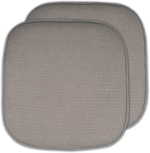 Vista 41 de Sweet Home Collection Cojines de espuma viscoelástica para silla, antideslizantes, diseño de panal de abeja, 16 x 16 pulgadas, paquete de 2