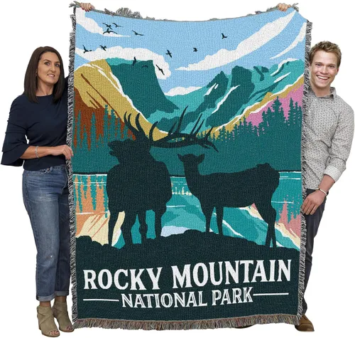 Vista 42 de Pure Country Weavers Manta del Parque Nacional Acadia, manta de tapiz de algodón para regalo, fabricada en los Estados Unidos, 72 x 54 pulgadas