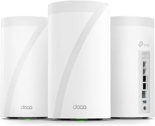 Vista 10 de TP-Link Deco 7 Elite BE85 Tri-Band WiFi 7 BE22000 Sistema de malla para todo el hogar - 2-Stream 22 Gbps, 2 puertos de 10G + 2 puertos de 2.5G