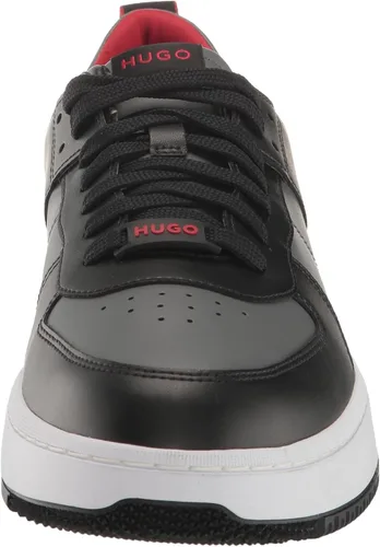 Vista 2 de HUGO Men's Basketball Style Contrast Leather Sneakers