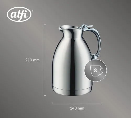 Vista 7 de Alfi Hotello - Jarra térmica de acero inoxidable, 8 tazas