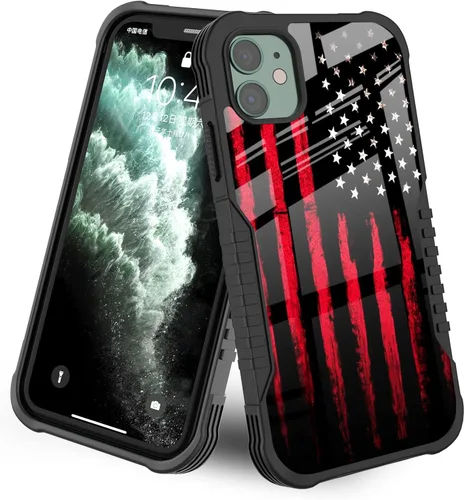 Vista 46 de Funda compatible con iPhone 11 [parachoques a prueba de golpes] [antiarañazos] [antideslizante] cubierta de protección resistente para hombres