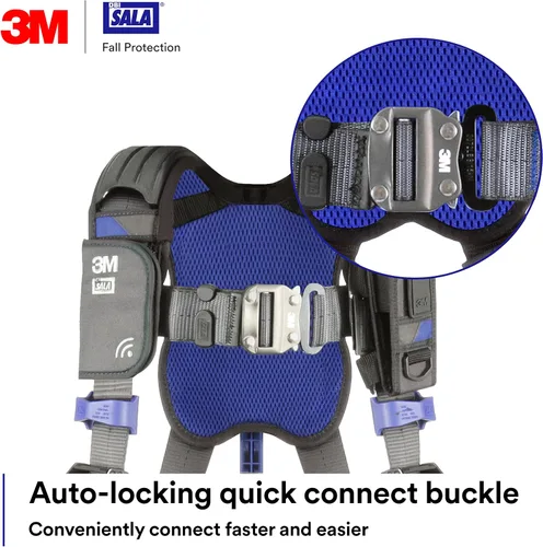 Vista 5 de Arnés de seguridad de posicionamiento de distribución de peso de construcción 3M DBI-SALA Comfort