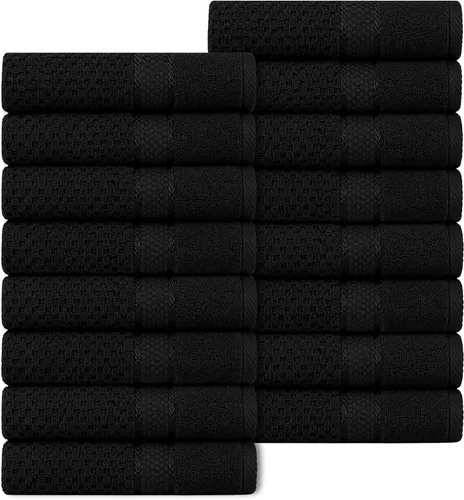 Vista 10 de Ample Decor Juego de toallas de baño 100% algodón, 6 piezas, suaves y absorbentes, de secado rápido, juego de toallas de baño