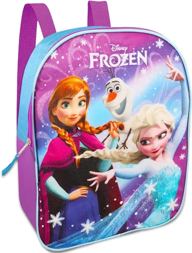 Vista 2 de Disney Frozen Mini mochila para niñas, niños Paquete con bolsa escolar Frozen de 11 pulgadas, tinta Frozen Imagine, calcomanías y más